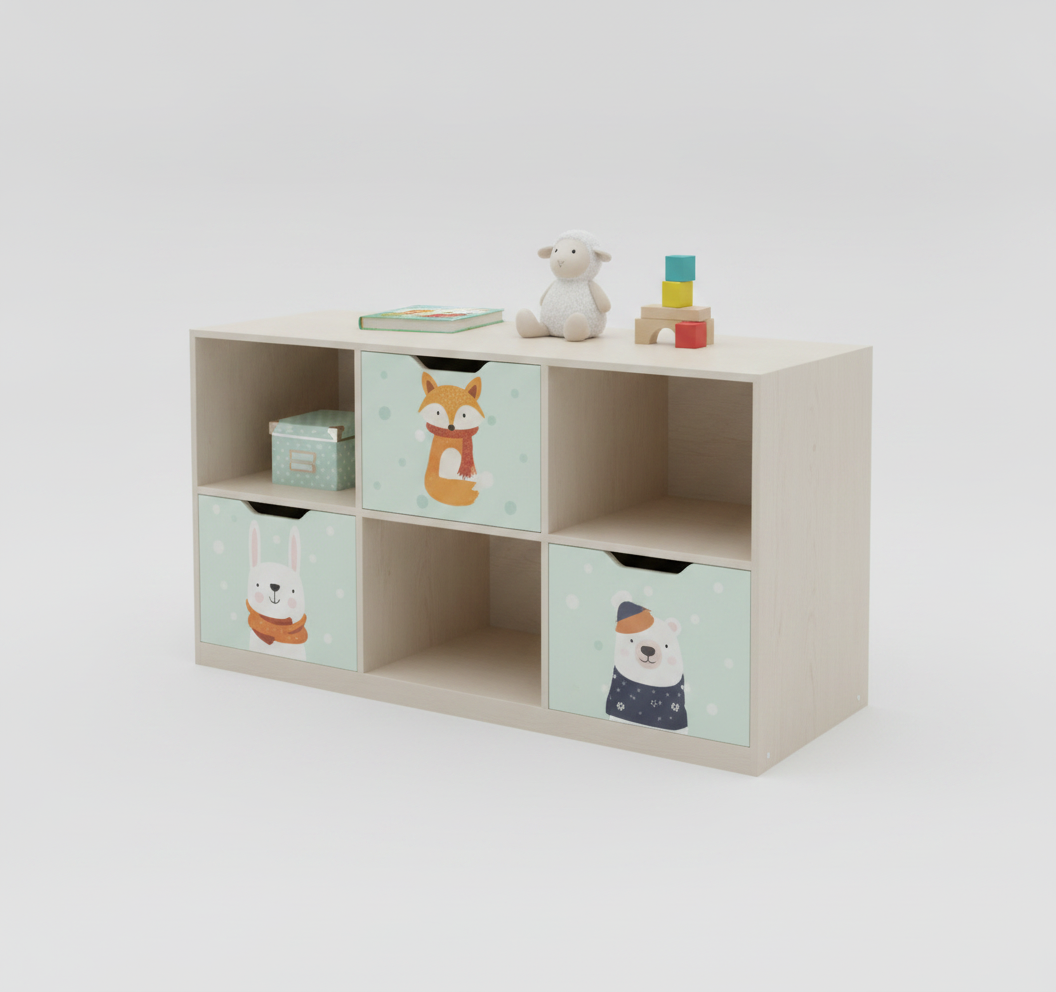 meuble 3 niche 3 tiroirs Animaux