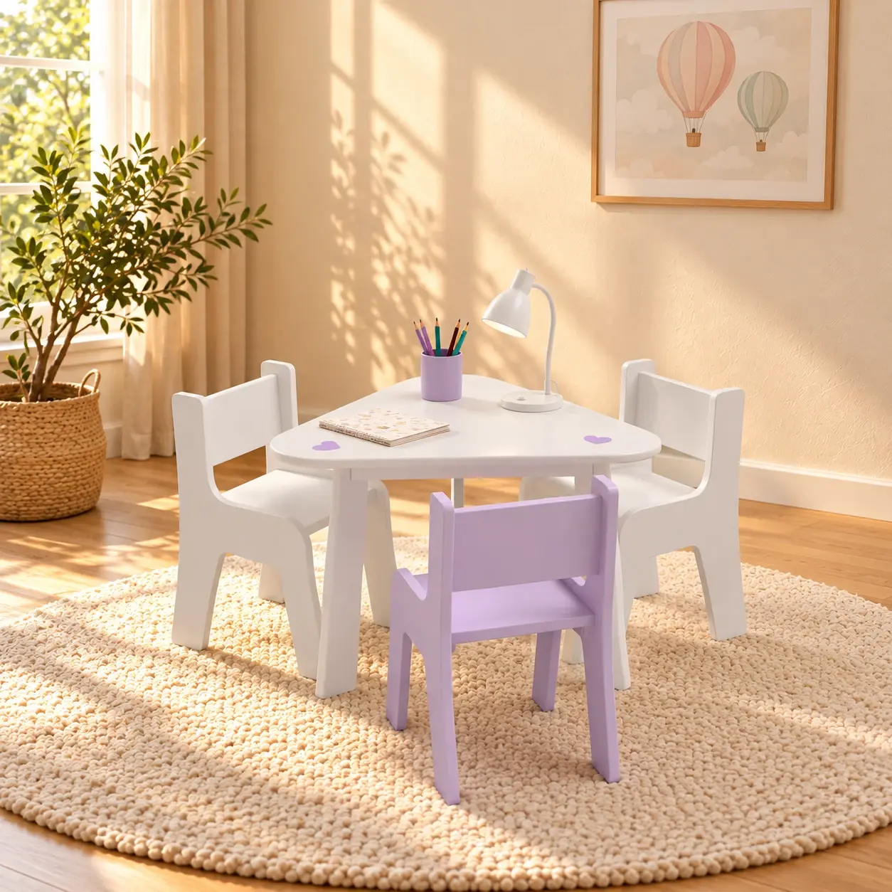 Table Trio avec 3 chaises