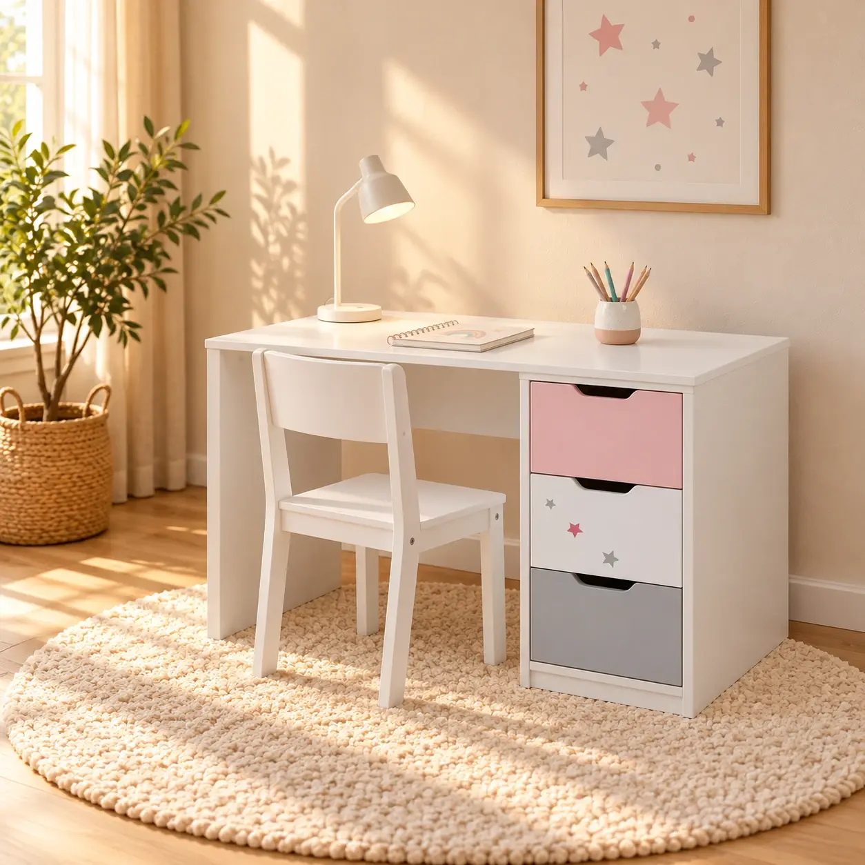 Bureau simple 3 tiroirs