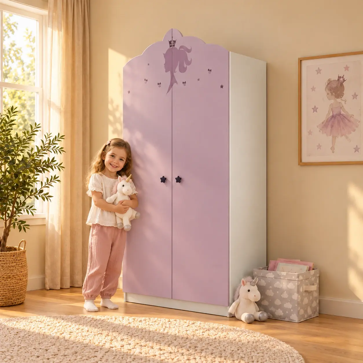 Armoire 2 portes Princesse — En situation